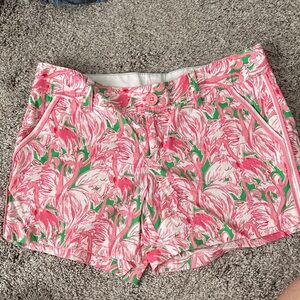 Lilly Pulitzer Pink and Green Patterned Shorts